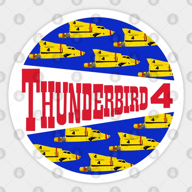 Thunderbirds 4 Sea Craft Piloted by Gordon Tracy Sticker by EmmaFifield